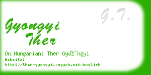 gyongyi ther business card